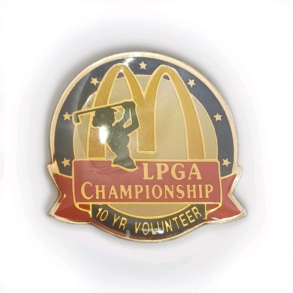 LPGA Championship 10 Yr Volunteer McDonald's Ladies Professional Golf Lapel Pin